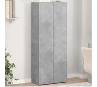 vidaXL Armoire à dossiers gris béton 60x32x153 cm Bois composite