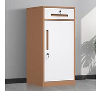 Armoire de classement marron pour la maison et le bureau Solution moderne de stockage de données Table d'appoint élégante Construction durable Design compact Organisez efficacement les documents