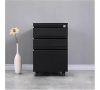 Armoire de classement mobile à 3 tiroirs avec serrure - Armoire de classement sous bureau en métal pour l'organisation du bureau à domicile, convient aux dossiers de format A4/lettre/légal