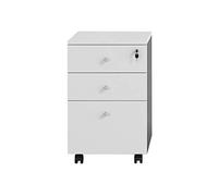 - Armoire de classement mobile à 3 tiroirs entièrement assemblée pour dossiers A4 casiers commerciaux verrouillables avec porte-dossiers suspendus et armoire de classement verticale à défilement