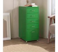 Armoire de classement mobile en métal avec tiroirs roulants - Design vertical - Support d'imprimante sous le bureau - Parfait pour la maison et le bureau - Solution de rangement peu encombrante.