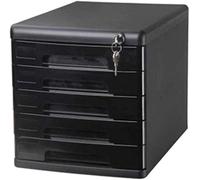 Armoire de classement verrouillable à 5 tiroirs pour bureau et maison - 36,1 x 27,1 x 26 cm - Parfait pour ranger des documents, des livres et des fournitures de bureau