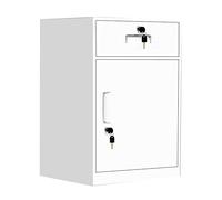 - Armoire de classement verrouillable en métal à 3 tiroirs roulants - Pas de montage nécessaire avec roulettes - Rack de rangement ouvert pour la maison, le bureau, la chambre à coucher (couleur