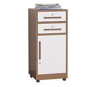 Armoire de classement verticale en métal à 2 tiroirs avec serrure, rangement en acier durable pour papier A4 juridique et papier à lettres, organiseur de bureau couleur café