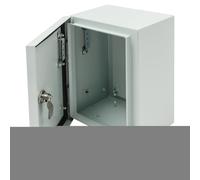 Armoire de commande avec serrure - Boîte de distribution en saillie - Porte verrouillable avec joint périphérique - Indice d'étanchéité IP65 - Montage mural extérieur - 20 x 15 x 30 cm