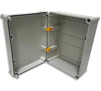 Armoire de commande en plastique BOXEXPERT IP67 360 x 270 x 160 mm Boîtier mural Perle Series ABS étanche IK10, coffret de distribution extérieur industriel, boîtier videgris clair