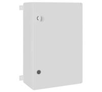 Armoire de commande grise en plastique ABS - 47 x 20 x 60 cm - Boîtier robuste pour installation électrique avec protection de câble et boîte de jonction - Idéal pour atelier, garage, extérieur