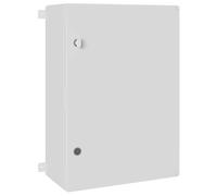 Armoire de commande grise en plastique ABS - 57 x 24,5 x 70 cm - Boîtier robuste pour installation électrique - Câble de distribution - Pour intérieur et extérieur - Atelier - Garage - Cave
