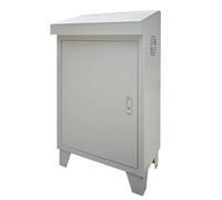 Armoire de commande inclinée, boîtier électrique au sol, boîte de jonction industrielle en acier galvanisé pour chantiers, ateliers