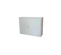 Armoire de compteur en métal pour extérieur - Coffre verrouillable à double porte pour usage industriel - Boîtier de moniteur d'éclairage résistant aux intempéries (H x L x l) 60 x 80 x 18 cm