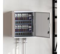 Armoire de Contrôle IP65 Étanche Grise 50x23x60 cm en Plastique ABS,Tuyaux & Gaines,7.37KG-4106503