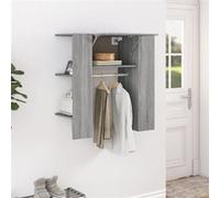 Armoire de couloir Sonoma gris 97,5x37x99 cm Bois d ingénierie Gris G