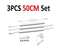 Armoire de cuisine ampoule Led lampe intelligente Tuya WIFI Assistant à domicile Compatible Alexa Google Dimmable Bar lumières 30cm 40cm 50cm - Type 3PCS 50CM Set-Warm White