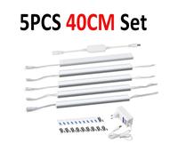 Armoire de cuisine ampoule Led lampe intelligente Tuya WIFI Assistant à domicile Compatible Alexa Google Dimmable Bar lumières 30cm 40cm 50cm - Type 5PCS 40CM Set-White