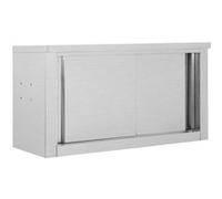 vidaXL Armoire de cuisine avec portes coulissantes 90x40x50 cm Inox