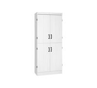 HOMCOM - Armoire de cuisine - MDF - 76x40x176.7cm - Blanc