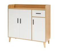 Armoire de cuisine - Commode - Étagère de cuisine avec tiroir et armoire - Charge maximale : 60 kg - Dimensions du produit : 100 x 34 x 92 cm - Résistante à l'humidité - Pour cuisine, salon, couloir