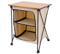 Armoire de cuisine d'extérieur | Station de cuisine portable avec une table de camping spacieuse de la solution de stockage, de barbecue pliante, armoire d'organisation, pique-nique de fête