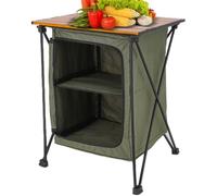 Armoire de cuisine d'extérieur | Station de cuisine portable avec une table de camping spacieuse de la solution de stockage, de barbecue pliante, armoire d'organisation, pique-nique de fête