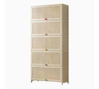 Armoire de cuisine en bambou avec porte basculante rabattable 33 cm de large pour cuisine, salon, chambre à coucher, matériau bambou naturel, taille compacte (40 x 33 x 40 cm)