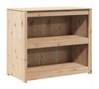 Armoire de cuisine en pin massif - vidaXL - 106x55x92 cm - Chêne brun - 2 étagères - Indoor - Assemblage requis