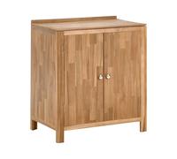 Armoire de Cuisine Extérieur 2 Étagères et Plan de Travail 50x80x90cm en Bois