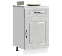 Armoire de cuisine Kalmar blanc bois d'ingénierie meuble bas d'évier vidaXL