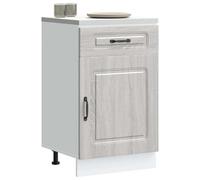 Armoire de cuisine Kalmar blanc bois d'ingénierie meuble bas d'évier vidaXL