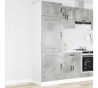 Armoire de cuisine Kalmar noir bois d'ingénierie meuble bas d'évier vidaXL