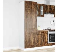 Armoire de cuisine Kalmar noir bois d'ingénierie meuble bas d'évier vidaXL