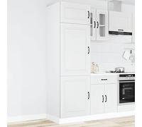 Armoire de cuisine Kalmar noir bois d'ingénierie meuble bas d'évier vidaXL