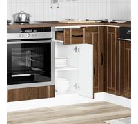 Armoire de cuisine Lucca chêne marron bois ingénierie meuble d'évier vidaXL