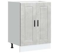 vidaXL Armoire de cuisine Porto gris béton bois d'ingénierie 853921