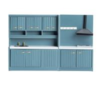 Armoire de Cuisine pour Maison de Poupée, Meubles en Bois élégants à