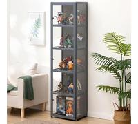 Armoire de Curiosités en Verre Objets de Collection et Figurines avec Vitrine