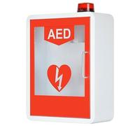 Armoire de défibrillation murale AED avec éclairage et système d'alarme, double interrupteur de contrôle pour premiers secours d'urgence à la maison, au bureau, à l'hôpital et aux espaces publics