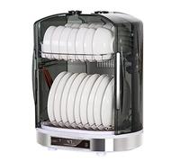 Armoire de désinfection de cuisine - Stérilisateur vertical de 55 L avec fonction de séchage et éclairage pour un nettoyage facile de la vaisselle