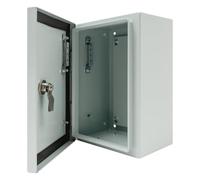 Armoire de distribution en acier inoxydable - 20 x 15 x 30 cm - Boîtier hermétique pour électricité - IP65 - 1000-1200 °C - Montage mural avec serrure - Boîtier de compteur pour câblage extérieur