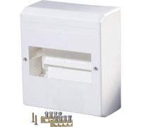 Armoire de distribution montage apparent (en saillie) F-Tronic KV06K 7260015 Nombre de divisions = 6 Nbr de rangées = 1