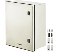Armoire de distribution VEVOR Boîtier en acier NEMA, 50 x 40 x 20 cm Armoire de distribution en fibre optique NEMA 3X, IP66 étanche à l'eau et à la poussière, boîte de raccordement électrique pour l'e
