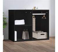 vidaXL Armoire de dressing 80x40x65 cm Bois d'ingénierie Noir 808847