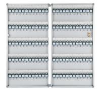 Armoire de gestion de clés murale avec étiquettes, alliage d'aluminium durable pour sécuriser les biens et l'organisation des clés de véhicule dans l'immobilier et les concessionnaires