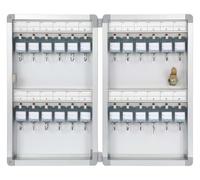 Armoire de gestion de clés murale avec étiquettes, alliage d'aluminium durable pour sécuriser les biens et l'organisation des clés de véhicule dans l'immobilier et les concessionnaires