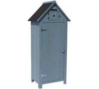 Armoire de jardin "Cabanon" - 77 x 54.5 x 179 cm - Bleu ciel 2 G