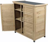 Armoire de jardin en bois de sapin Abri de jardin Remise à outils Armoire