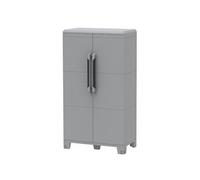 Armoire de jardin en résine avec tablettes terrasse balcon extérieur 102921