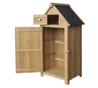 Armoire de jardin Épicéa Toit bitume 770x540x1370mm Abri à outils Rangement