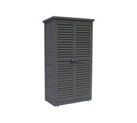 Habitat et Jardin Armoire de jardin Space - 87 x 46.5 x 160 cm - Anthracite