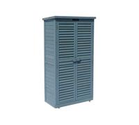 Armoire de jardin ""Space"" - 87 x 46.5 x 160 cm - Bleu ciel