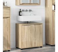 Vidaxl Armoire De Lavabo De Salle De Bain Chêne Sonoma 60 X 30 X 60 Cm